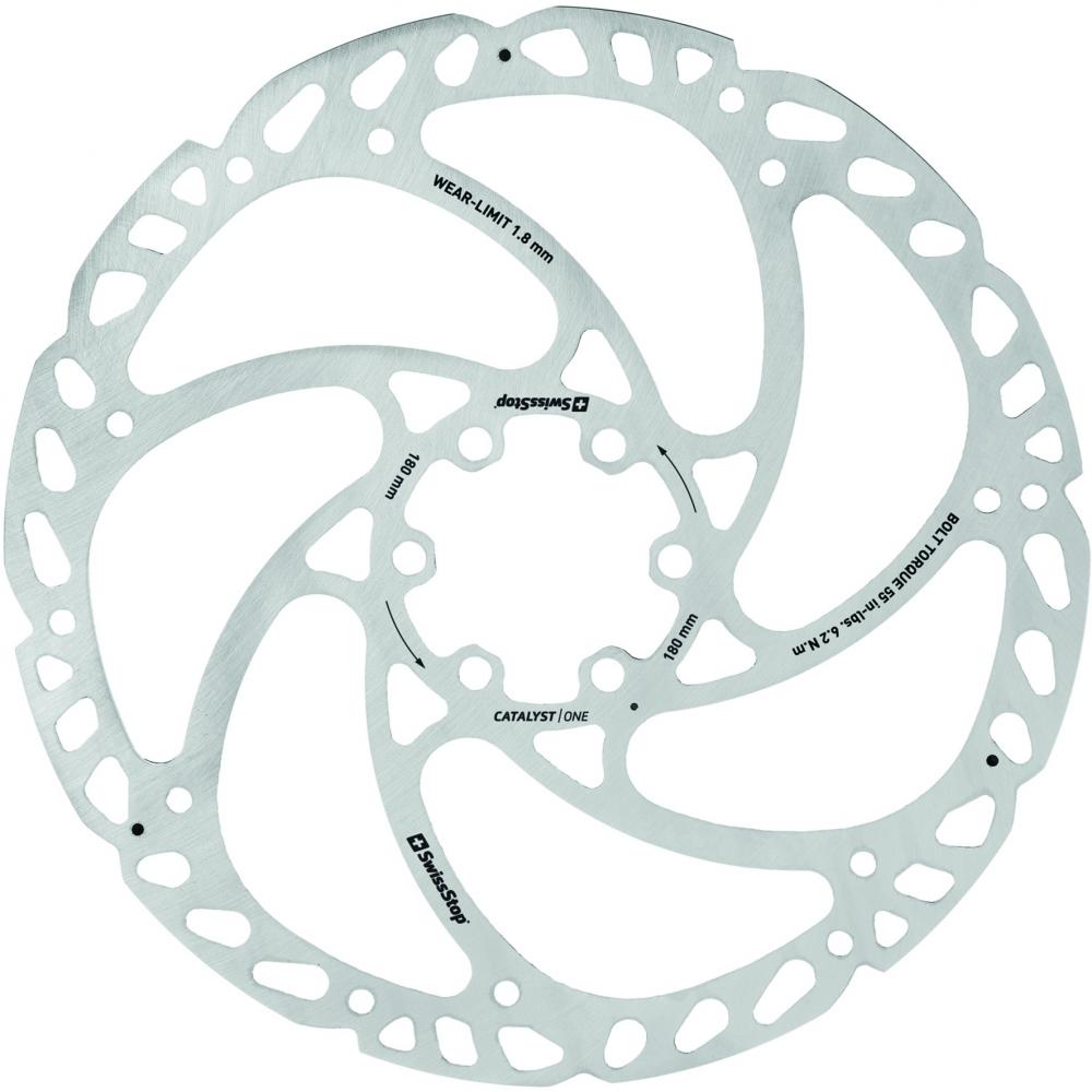 SwissStop Catalyst One 6-Loch Bremsscheibe 1,95 mm - Einteilige Scheibe für maximale Leistung