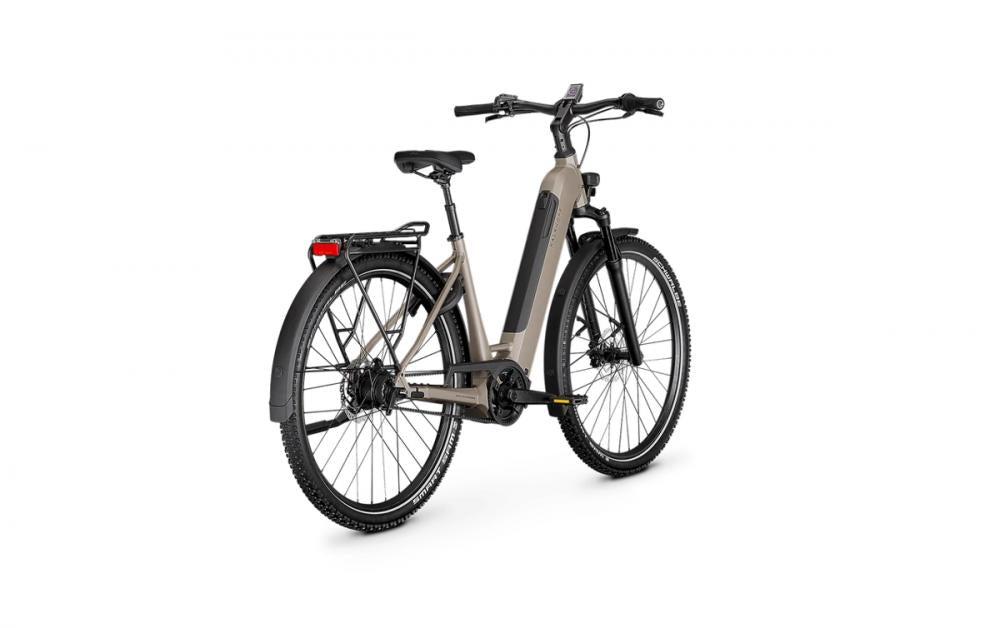 Kalkhoff ENTICE 3 EXCITE BELT Allroad-E-Bike in moonstonegrey matt mit Riemenantrieb und 29 Zoll Reifen.