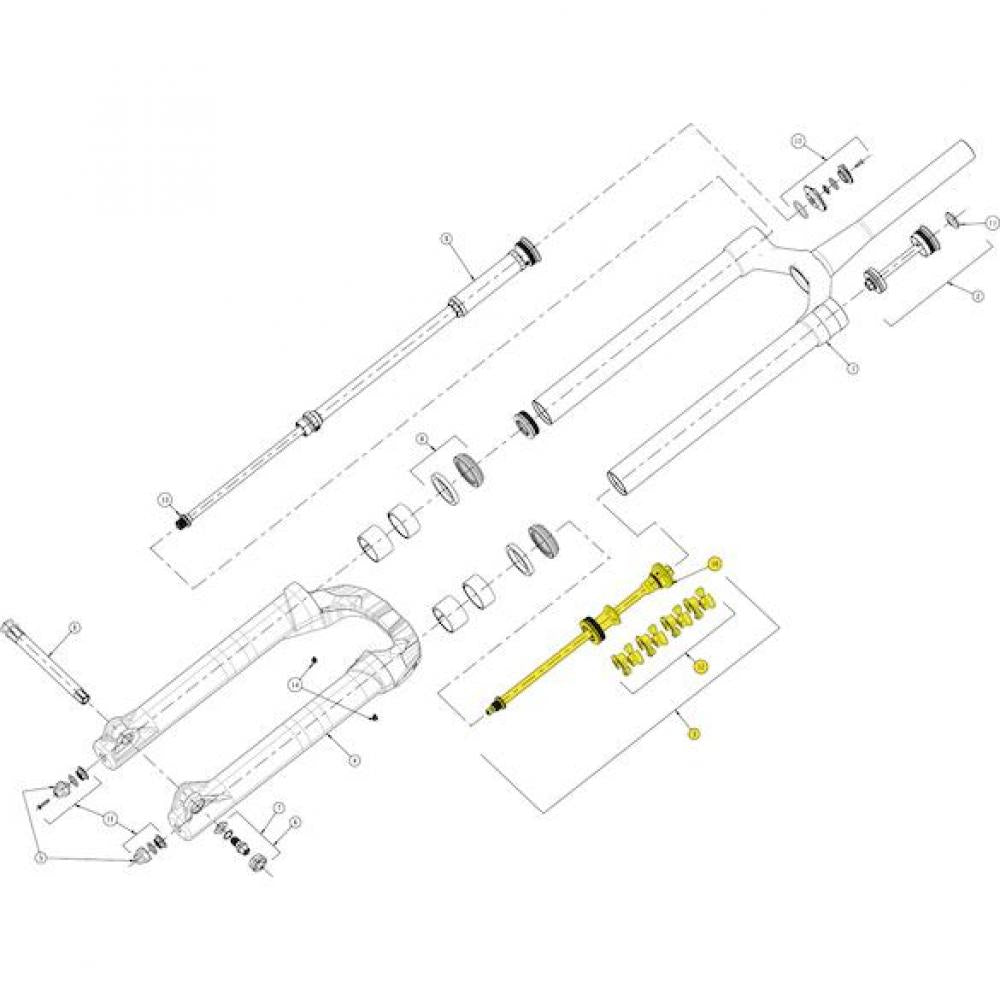 Manitou Luftkolbenset für Mezzer Pro 29 Zoll - präzises Tuning für deine Federgabel