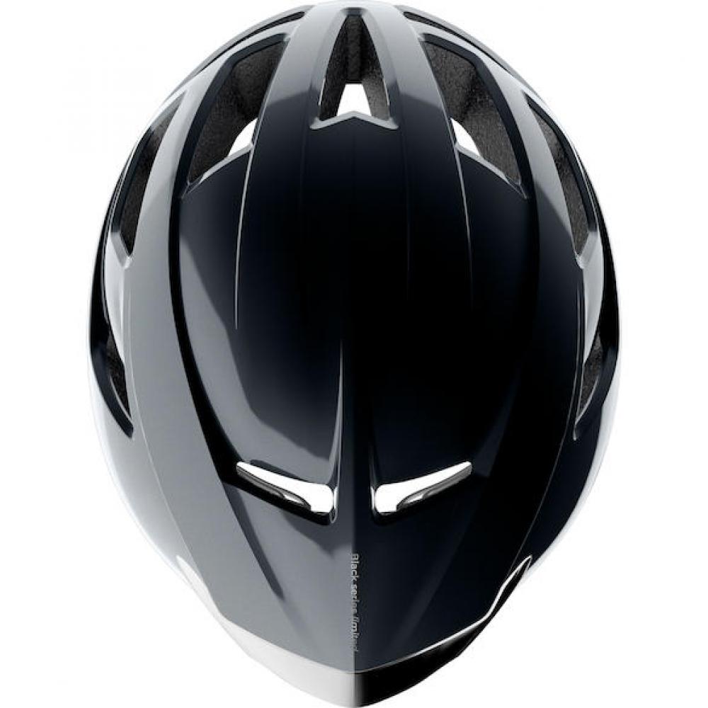 Limar Air Atlas W&B Midnight Black M Schwarz/Silber - aerodynamischer High-Performance-Rennradhelm