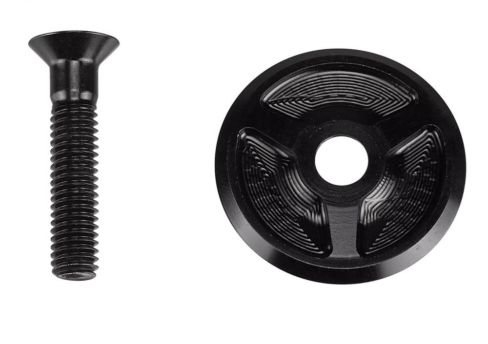ALLOY HDS SUB - Abdeckkappe - ROAD 1-1/8" TOP CAP W/ ALLOY BOLT (SPL-134920-BK)