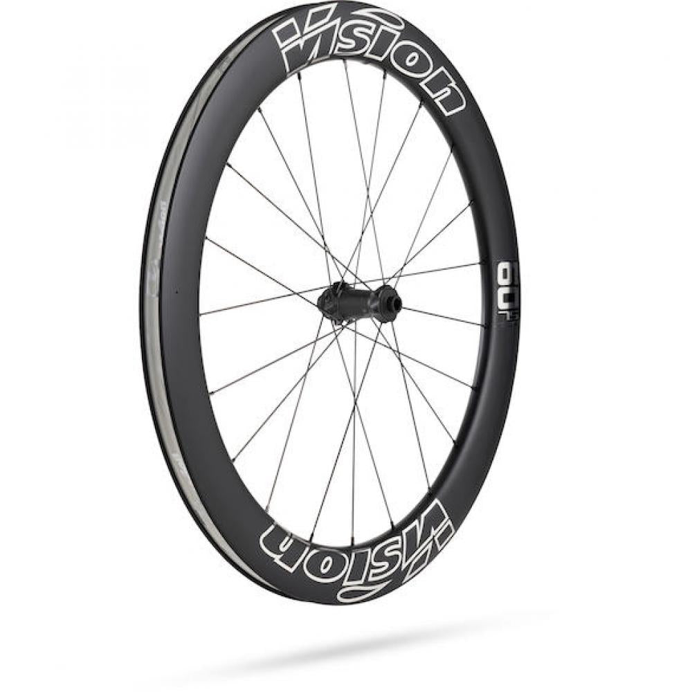 Vision Laufradsatz Metron 60 SL Disc 622x21x60 mm Schwarz/silber - aerodynamische moderne Ausführung