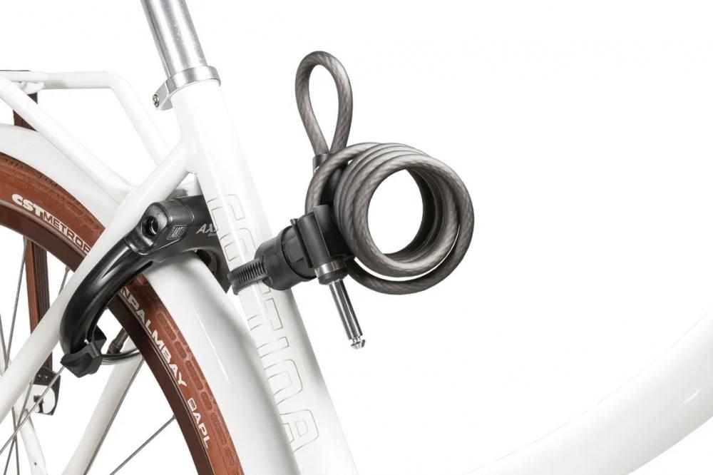 AXA Plug-In-Kabel UPI 150 150 - kompakte Zusatzsicherung für Ihr Fahrrad - Kabel für Rahmenschloss