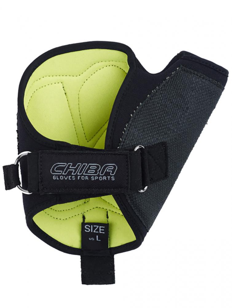 CHIBA Tetra - Rollstuhl-Handschuhe mit Gelpolsterung, Größe M, schwarz