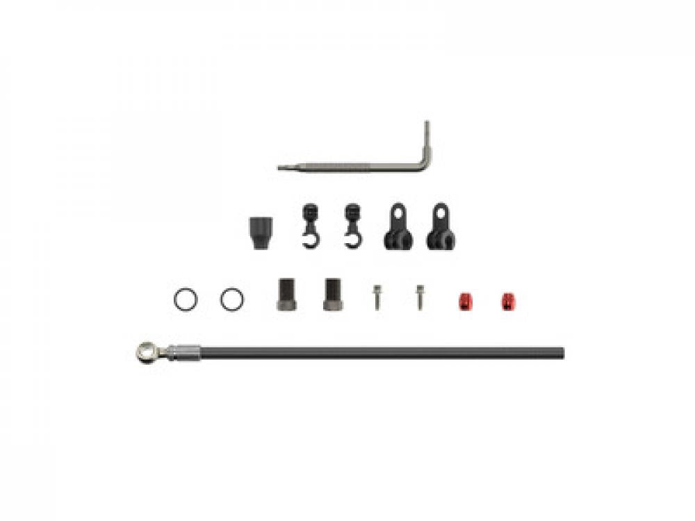 SRAM Hydraulikleitung 2000mm Silber mit Montagekit für XX/Guide/G2/Maven Fahrradbremsen.