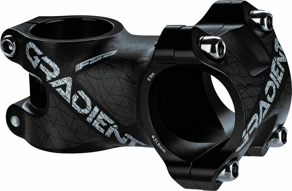 FSA Vorbau Gradient +6° 31,8 x 45 mm Schwarz - Leichter Aluminium-Vorbau für MTB