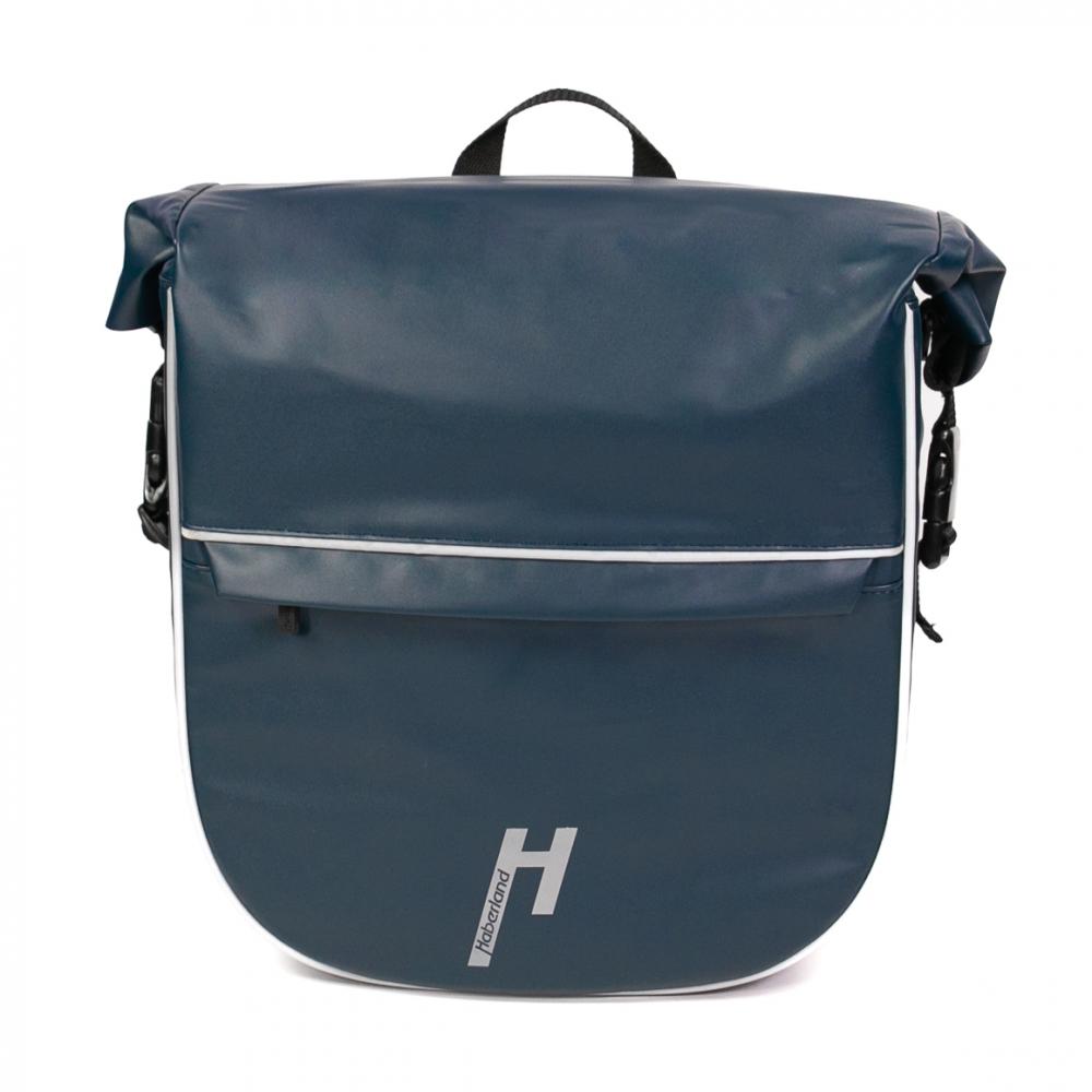 Haberland Frontträger-Tasche eMotion blau - formstarke, wasserdichte Transportlösung