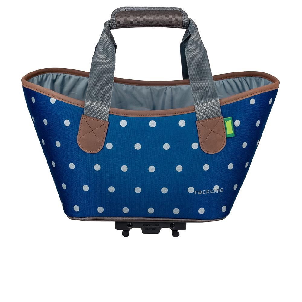 Racktime Einkaufstasche Agnetha 2.0 polka dots 34x25 - Gepäckträgertasche - 5x37 cm