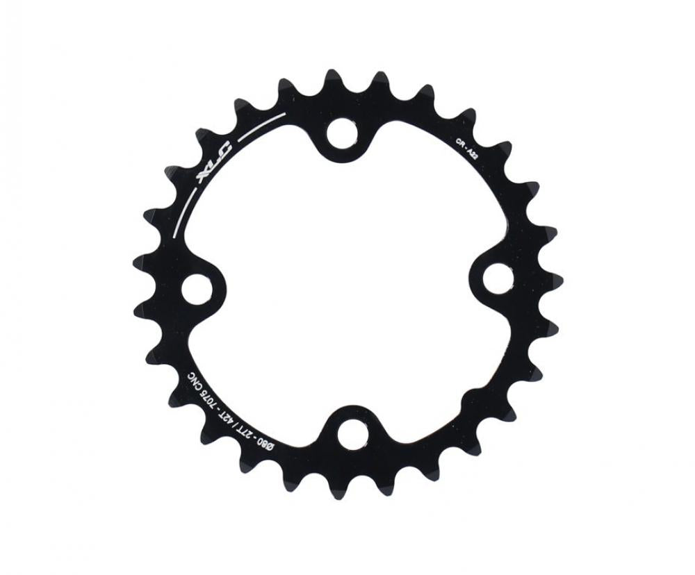 XLC Kettenblatt CR-A22 Sram 2x10 speed Ø80mm 27 Zähne