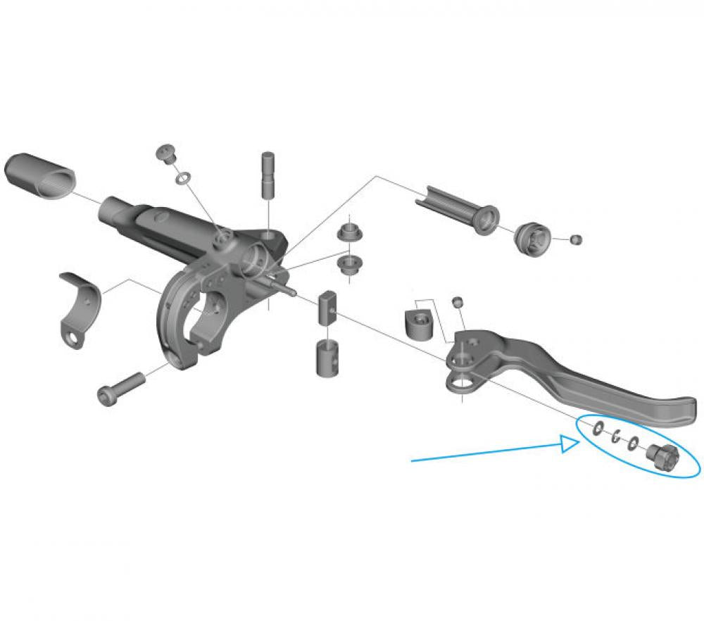 SHIMANO Griffweiteneinstellung BL-U8000 - Einstellschraube für Bremshebel (ca. 1 g)