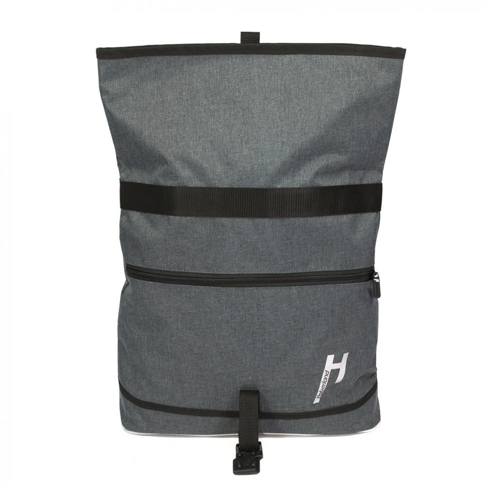 Haberland Einzeltasche Melan I 4 nature anthrazit/reflex - nachhaltige Gepäckträgertasche neueste Version