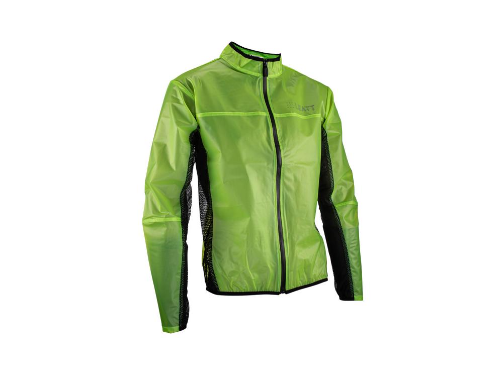 Leatt RaceCover Rain Jacket Regenjacke Lime Grün Größe L - Wasserdichte Motorrad Regenkleidung