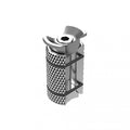 Schraubkralle INTEGRA PERFORMANCE, ergotec, für Kabelführung 26,6mm, silber, Humpert/Ergotec, 05640001