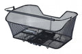 Basil Hinterradkorb Base XL MIK, schwarzer, engmaschiger Stahlkorb, abnehmbar mit MIK-System, bis 10 kg.