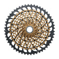 SRAM Kassette XG-1299 X-Glide 12-fach 10-52T gold, maximale Bandbreite für deinen Eagle-Antrieb.