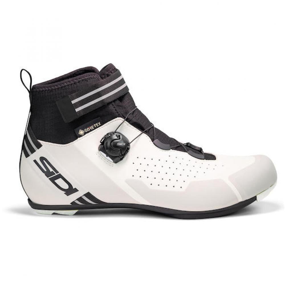 Sidi ROAD NIX white/black 47 Weiß/Schwarz - warmer Rennradschuh mit Steifigkeitsindex 9