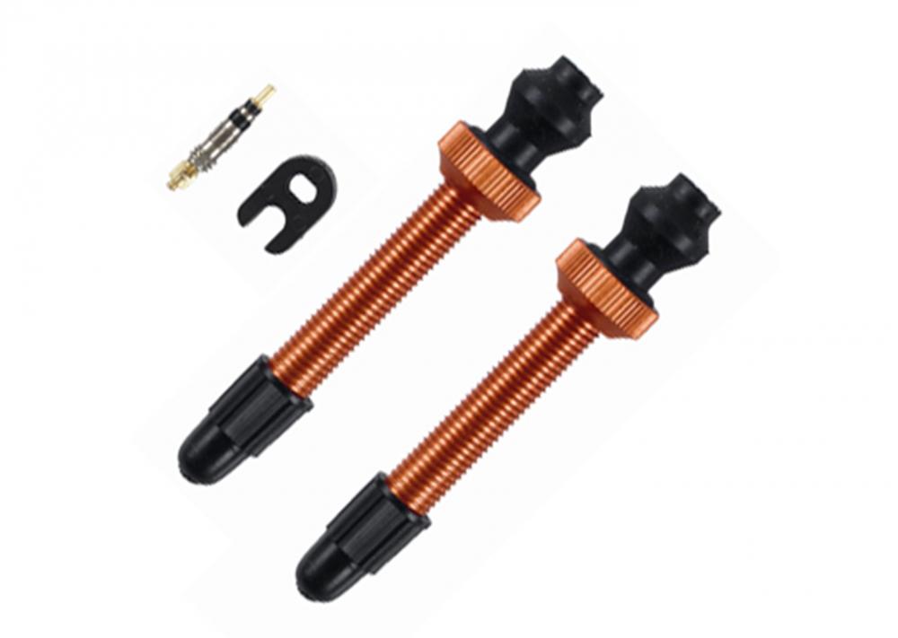 Barbieri Tubelessventil Alu SV 45mm orange VE 2 Stück