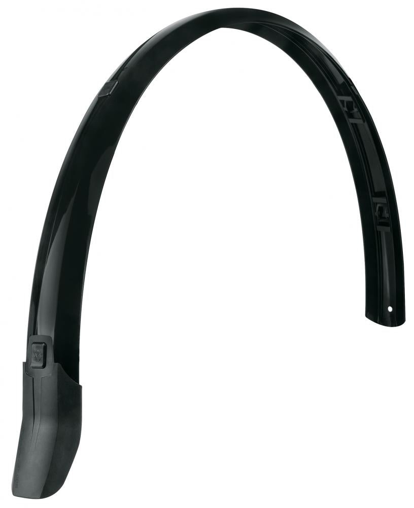 SKS Bluemels Cable Line 28\" Hinterrad-Schutzblech, 55mm, schwarz, mit innovativem Kabelführungssystem, ideal für Fahrräder mit Gepäckträger