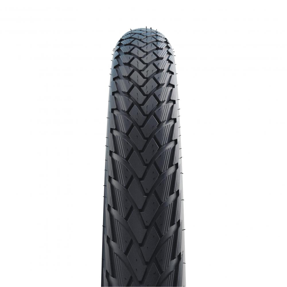 Schwalbe Reifen Marathon GreenGuard 28×1.50\" (40-622) - Drahtreifen, schwarz mit Reflexstreifen, ADDIX Eco Gummimischung, E-50 zugelassen