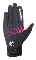CHIBA Downhill Youth - Radhandschuhe S schwarz/pink, atmungsaktiv, Touchfinger, ungepolstert