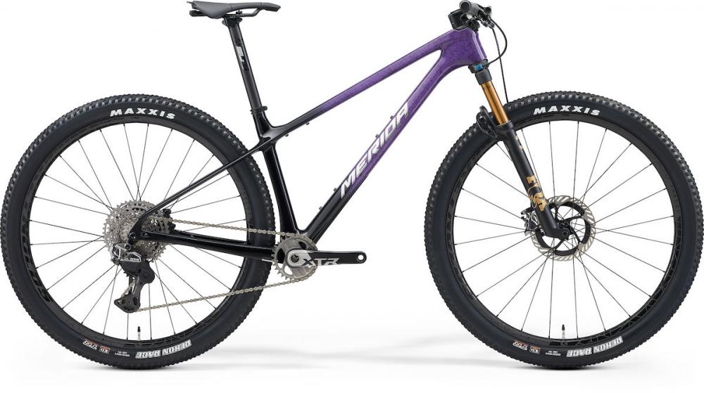Merida BIG.NINE 10K III2 black(splatter purple-fade) XL lila/schwarz - Highend Carbon-MTB