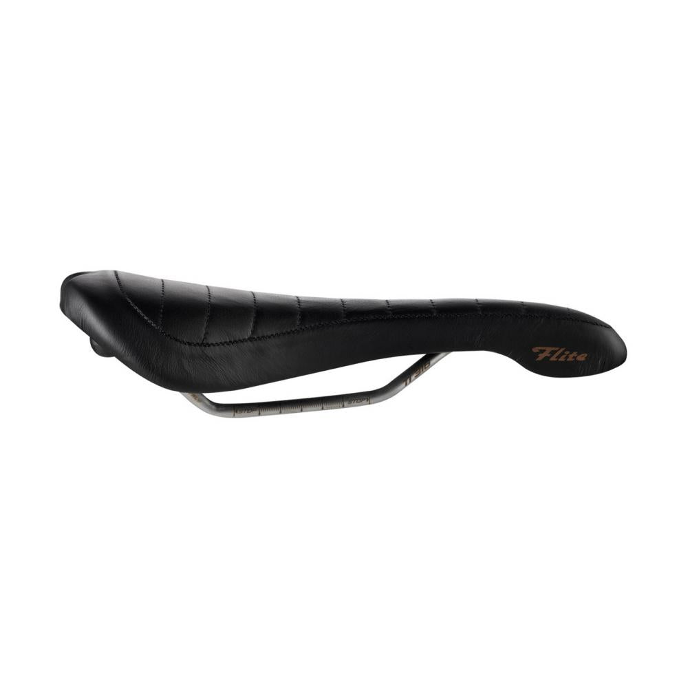 Selle Italia Flite Bonnie TI 316 Leder-Sattel L1 schwarz 146 × 280 mm