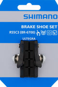 SHIMANO Bremsschuh R55C3 Cartridge BR-6700 1 Paar für Alufelge Bremsschuhe Grau