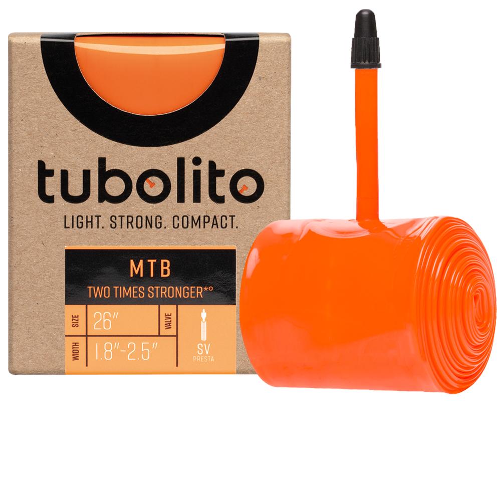 tubolito S-MTB TPU Schlauch 26 Zoll 42-60 mm - Ultraleicht 42 g mit Presta-Ventil