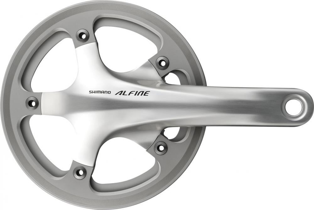 SHIMANO Kurbelgarnitur ALFINE FC-S501 - 45 Zähne - silber