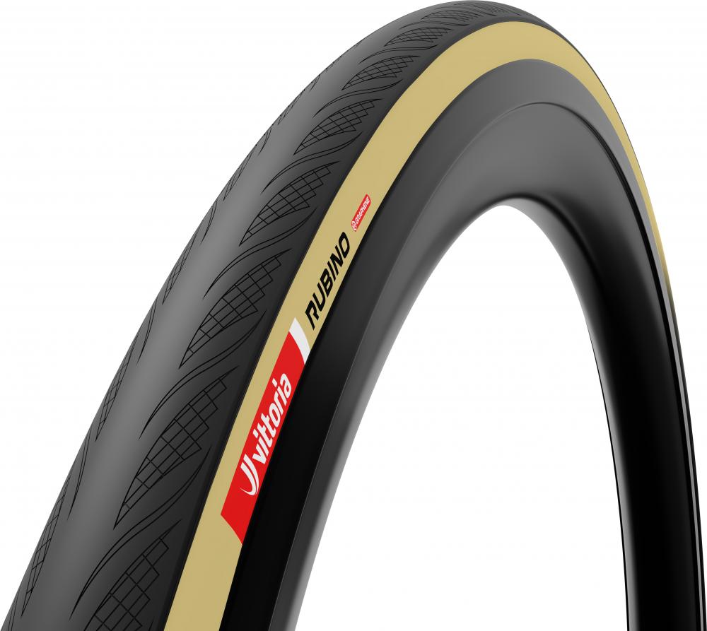 Vittoria Rubino V 28 Zoll (30-622) TLR tan-blk-blk 30 - schneller, pannensicherer Rennradreifen