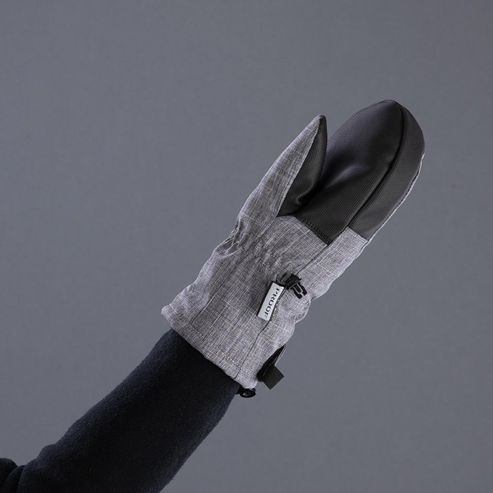 CHIBA Kids Basic Mitten - wasserdichte Kinder-Fäustlinge, Größe VI, hellgrau