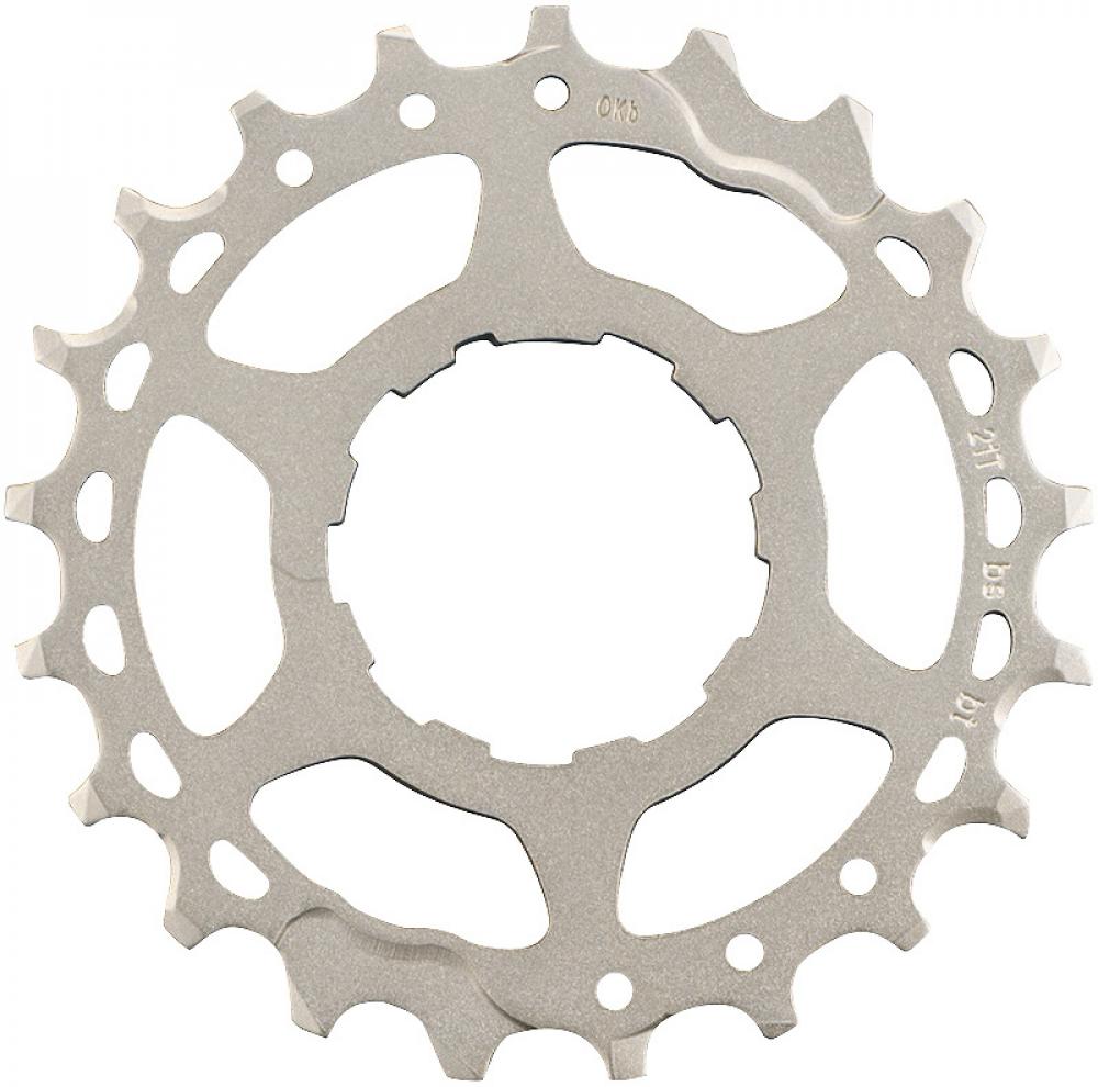 Silbernes SHIMANO Ritzel für CS-M7000 mit 21 Zähnen.