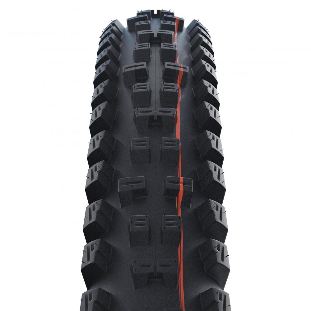 Schwalbe Tacky Chan MTB Reifen 27.5x2.40 schwarz, aggressives Profil, Super Gravity Evo Addix Soft Faltreifen.
