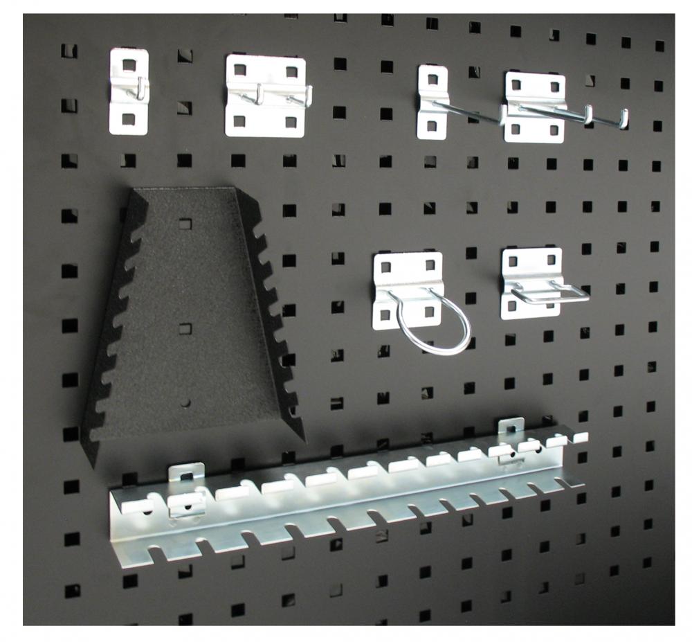 VAR Werkzeughakenset MO-52060 - Setgröße 44-teilig - modularer Stauraum für Werkzeugwände