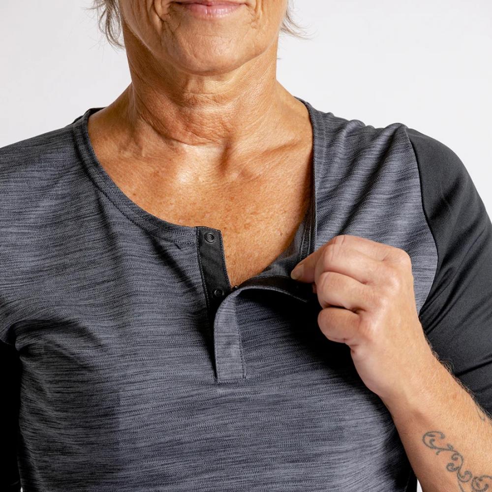 IXS Sports Division iXS Carve X Women Henley 40 graphite/black - atmungsaktives Trail-Jersey