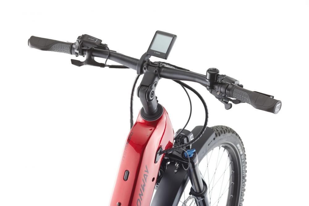 CONWAY Cairon SUV FS 4.7, Wave, 27,5", red metallic / black metallic, 10-Gang SHIMANO "Deore", 54 cm / XL