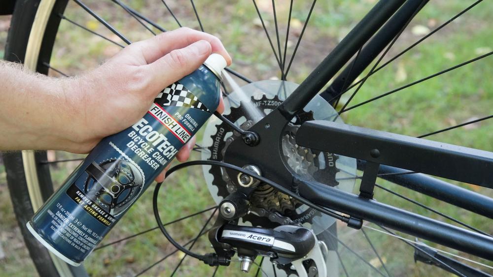 Finish Line EcoTech Entfetter 355ml, biologisch abbaubar, stark gegen Fett & Öl, sicher für O-Ringe, ideal für Kette & Antrieb, Aerosol