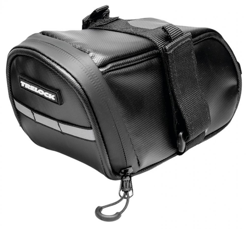 Trelock Satteltasche schwarz, wetterfest, reflektierend, für ZR355/ZR455 Einsteckkette, Halterung Vector Rücklicht, 100/150cm