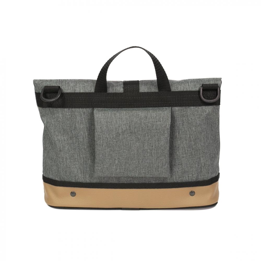 Haberland Lenkertasche Mel eMotion grau/hellbraun - praktische E-Bike Lenkertasche mit KLICKfix