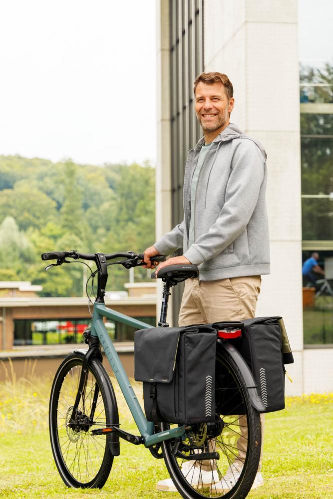New Looxs Doppelpacktasche Tulum Black Black - geräumige, wassabweisende Fahrradtaschen