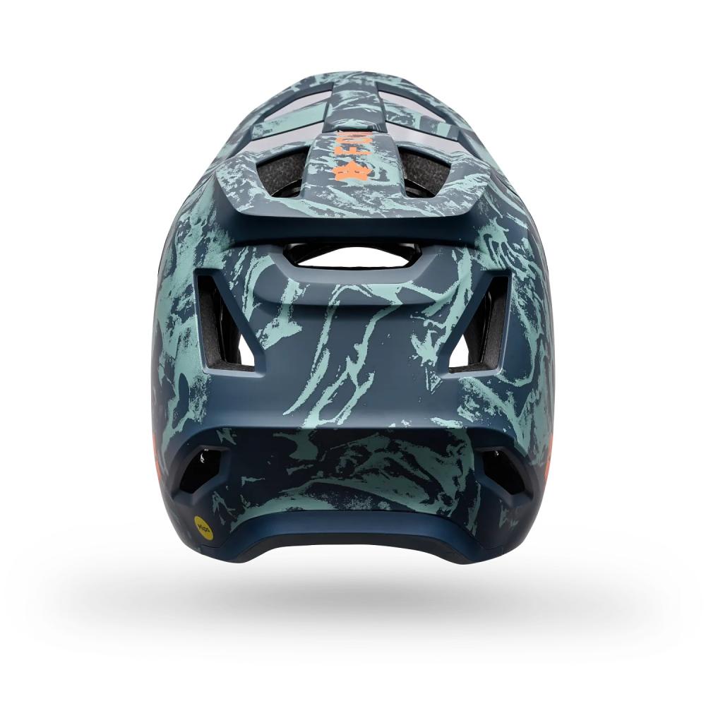 FOX Rampage Image Print Fullface-MTB-Helm Arctic Blue M 57-58 cm