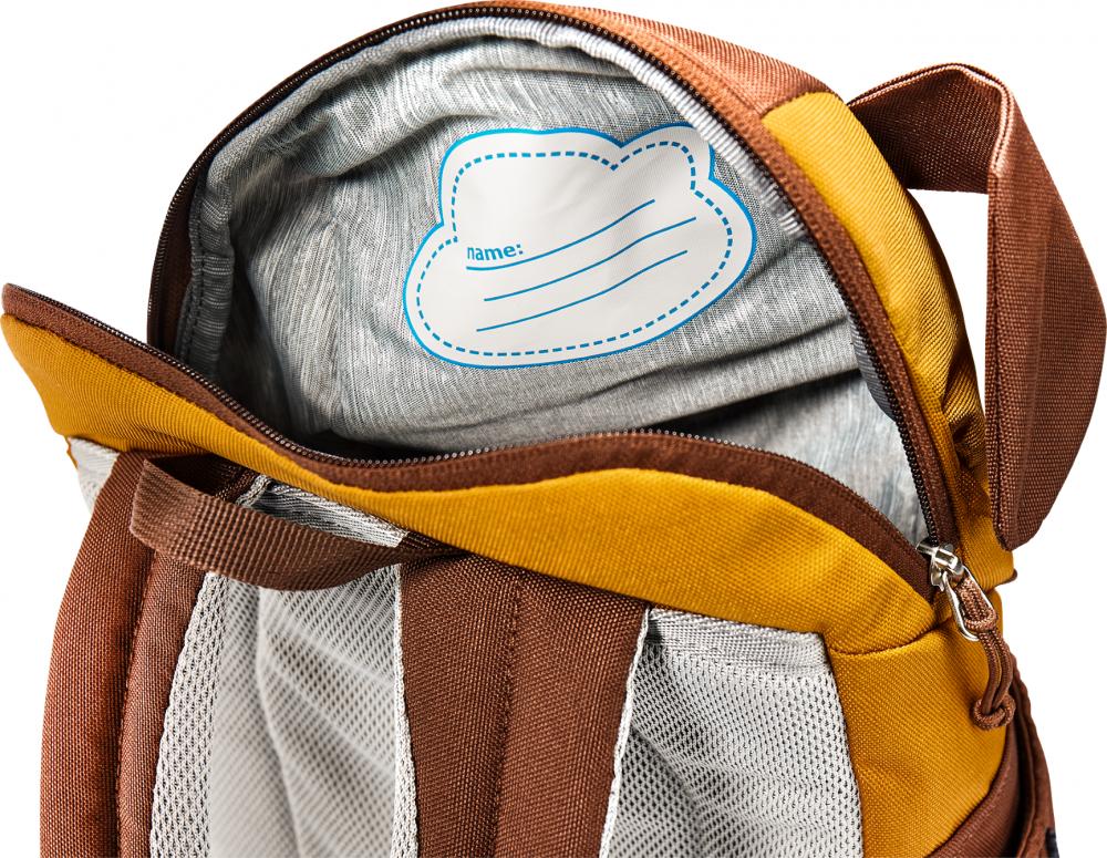 Deuter Kikki Kinderrucksack 8 Liter maple-umbra - Nachhaltig aus recyceltem PET (340 g)
