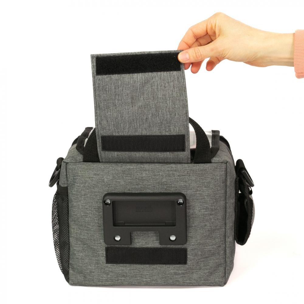 Haberland Lenkertasche 6l Bottle grau - praktische Fahrrad-Lenkerbag mit KLICKfix