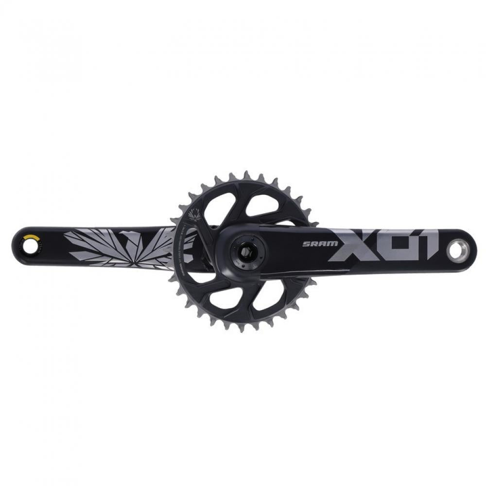 SRAM X01 Eagle Boost DUB Carbon Kurbelgarnitur schwarz 175mm für 1x12 MTB-Antriebe.