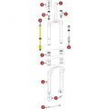 Manitou Zugstufe für Mastodon Pro STD/EXT 100 mm - präzise Dämpfungsabstimmung