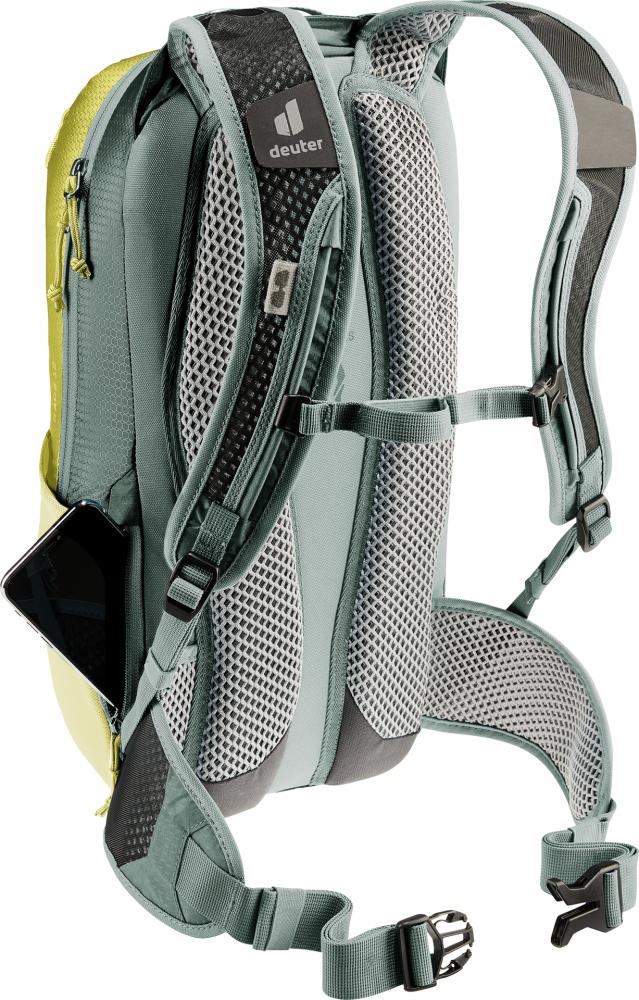 Deuter Race 12 Fahrradrucksack Sprout-Ivy 12L - Leichter & stabiler Begleiter für Radfahrer