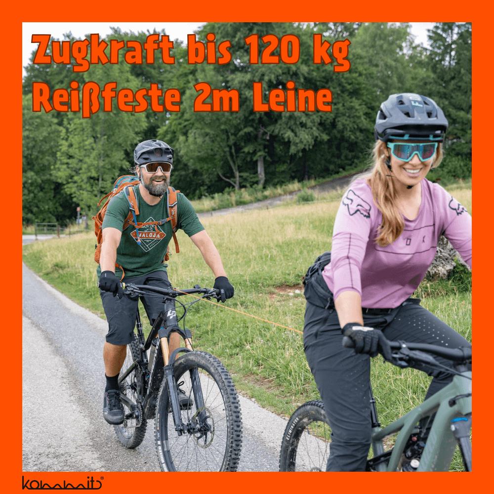 kommit Bike Zugsystem 2 m - Schwarz - 120 kg Zuglast