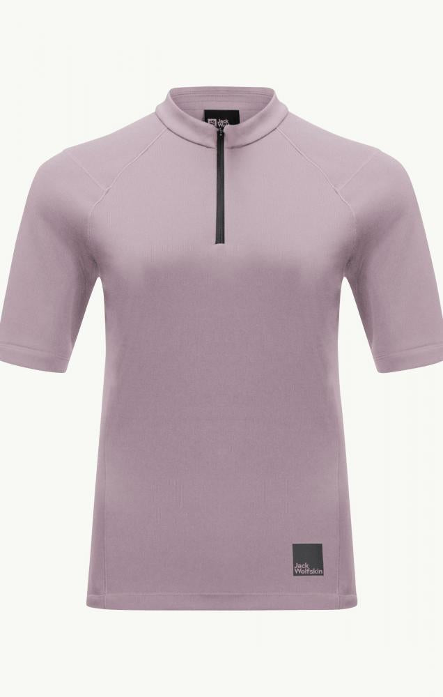 Jack Wolfskin Bike Commute Hz T W Synthetic Fiber T-Shirt Shortsleeve Quail Größe XS