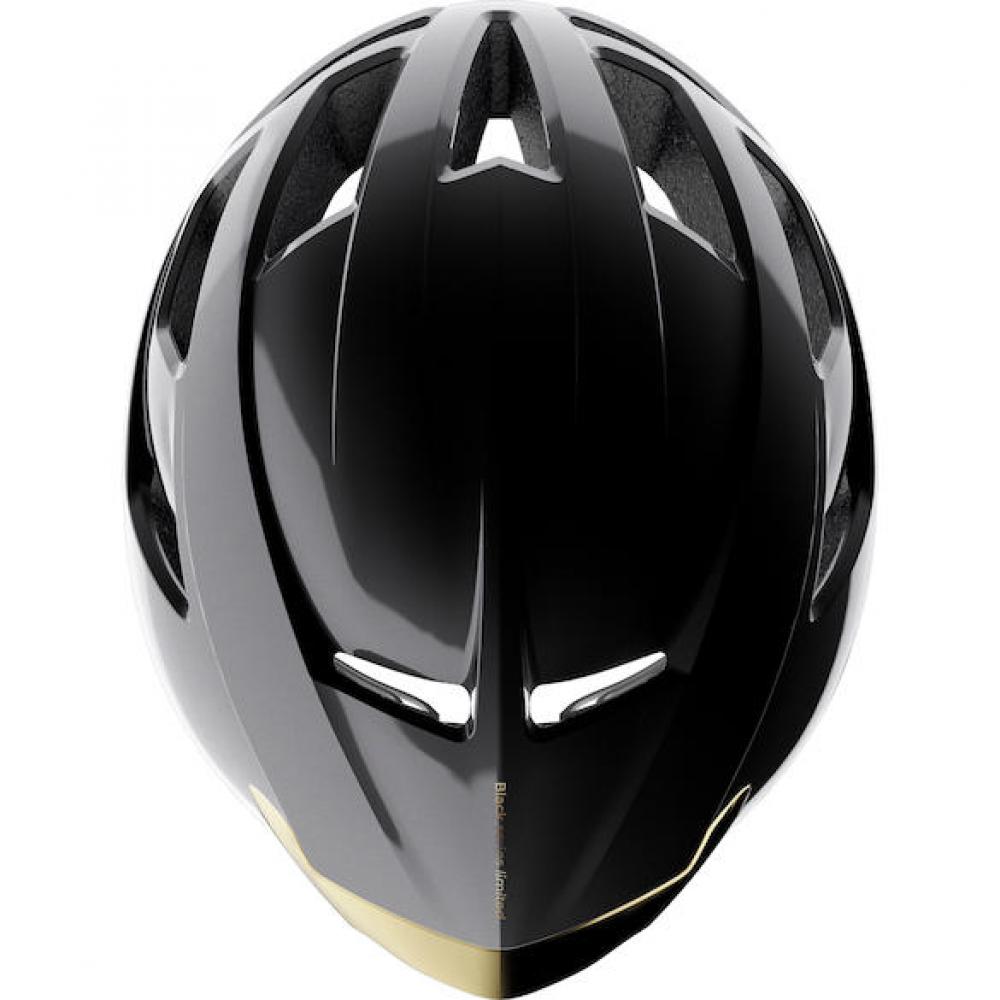 Limar Air Atlas W&B Onix Black Gold S Schwarz/Gold - aerodynamischer Rennradhelm