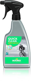 MOTOREX QUICK CLEAN Fahrradreiniger 500ml Sprayflasche zur wasserfreien Reinigung von Kunststoffen und Metallen.